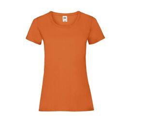 Fruit of the Loom SC600 - Lady-Fit Baumwoll Damen T-Shirt Orange