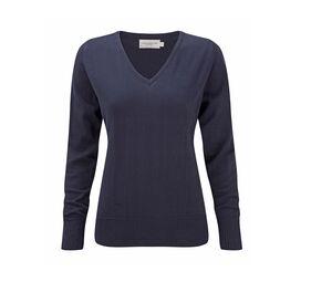 Russell Collection JZ10F - Ladies' V-Neck Pullover Navy