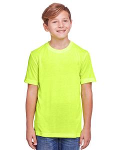 Core 365 CE111Y - Youth Fusion ChromaSoft Performance T-Shirt Safety Yellow