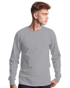 Champion T453 - Unisex Heritage Long-Sleeve T-Shirt Oxford Gray