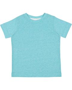 Rabbit Skins 3391 - Toddler Harborside Melange Jersey T-Shirt Caribbean Mlange
