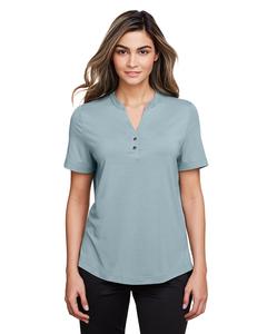 North End NE100W - Ladies Jaq Snap-Up Stretch Performance Polo Opal Blue