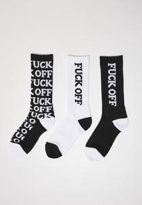 Mister Tee MT2153 - Pack of 3 Fuck OFF Allover socks