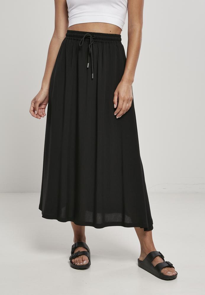 Urban Classics Ladies Viscose Midi Skirt Falda para Mujer 