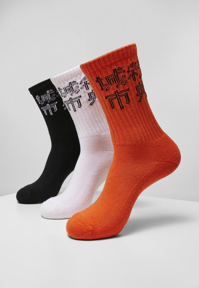 Urban Classics TB4235 - Chinese Logo Socks 3-Pack