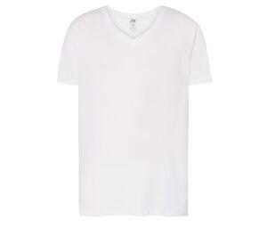 JHK JK401 - T-Shirt mit V-Ausschnitt 160 Weiß
