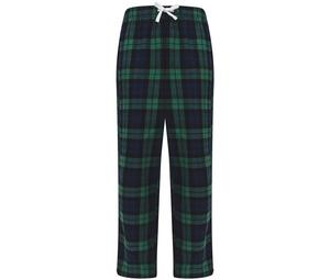 SF Mini SM083 - Children's pajama pants Navy/Green Check