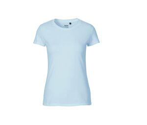 Neutral O81001 - Women's fitted T-shirt Light Blue