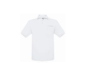B&C BC415 - Men's polo shirt with pocket White