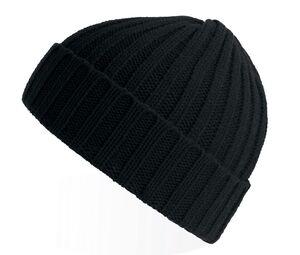 Atlantis AT207 - Recycled polyester beanie Black
