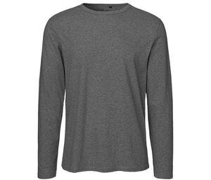 Neutral O61050 - Langarm T-Shirt Mann Dark Heather