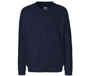 Neutral O73501 - Organic cotton fleece jacket Navy