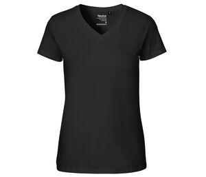 Neutral O81005 - Women's V-neck T-shirt Black