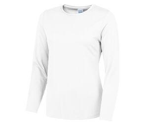 Just Cool JC012 - WOMEN'S LONG SLEEVE COOL T Arctic White