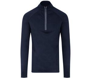 Just Cool JC030 - Zip-neck sports t-shirt French Navy
