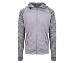 Just Cool JC057 - Contrasting men's sweatshirt Grey/Grey Melange