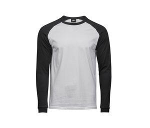 Tee Jays TJ5072 - Long sleeve baseball t-shirt White / Black