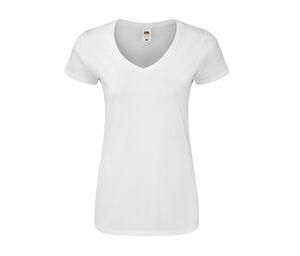 Fruit of the Loom SC155 - Women's v-neck t-shirt White