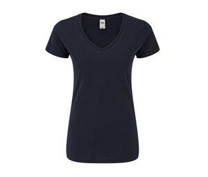 Fruit of the Loom SC155 - Women's v-neck t-shirt Deep Navy