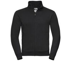 Russell RU267M - Men's large zip sweatshirt Black