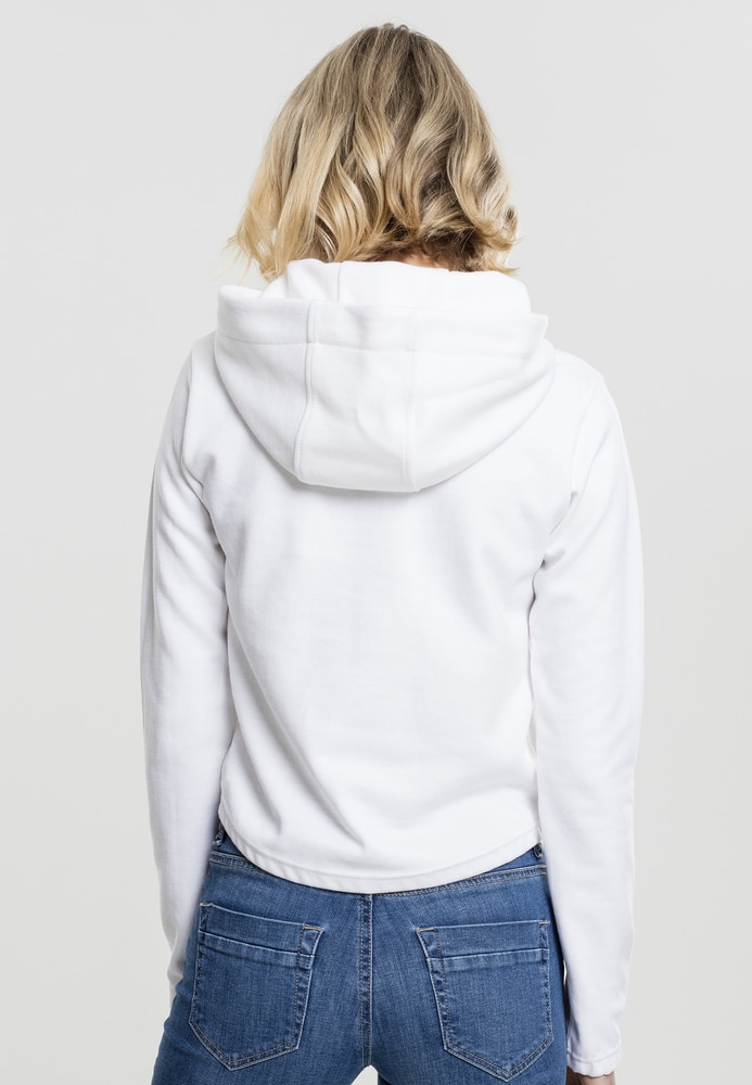 Urban Classics TB1717C - Sweatshirt à capuche court pour dames Interlock