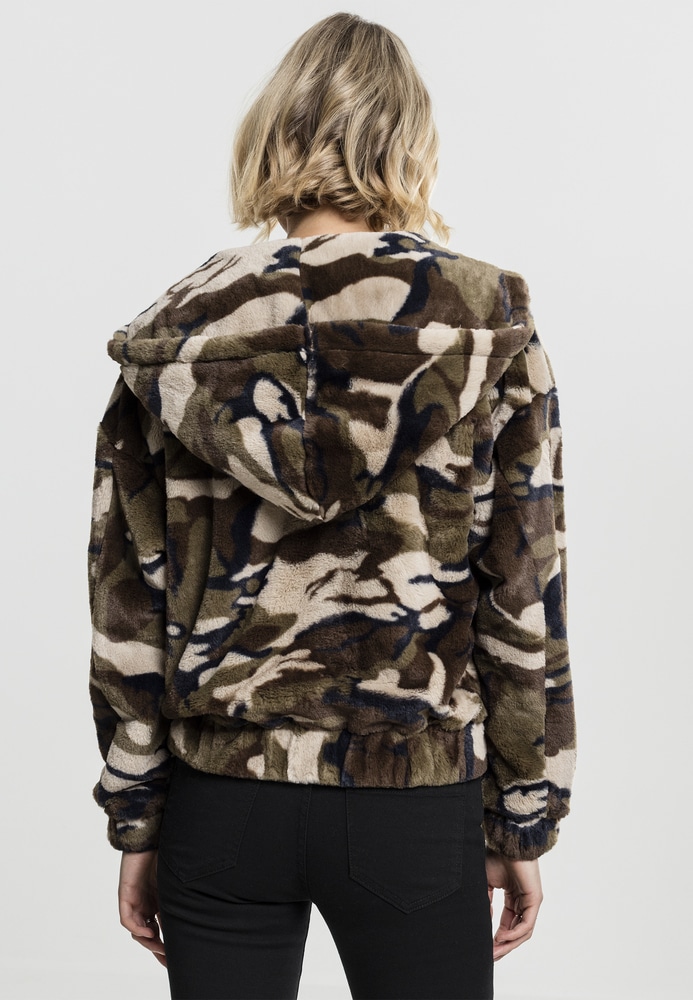 Urban Classics TB1753C - Veste peluche pour dames camouflage