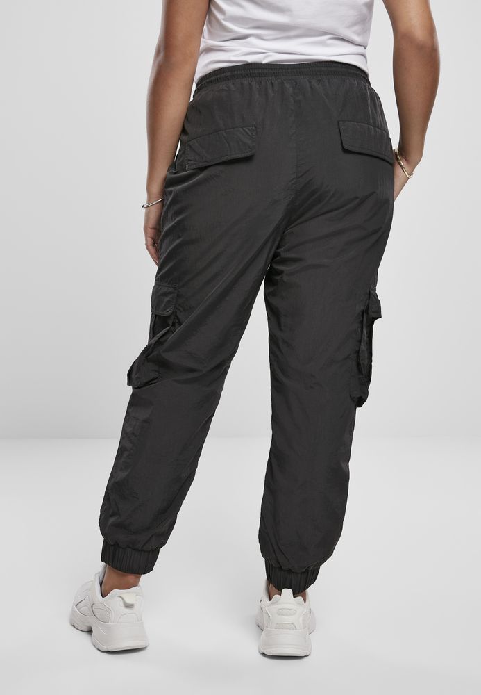 Urban Classics TB3636C - Ladies High Waist Crinkle Nylon Cargo Pants