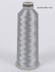 Madeira M918 - PolyNeon 40 Thread 5000m Silver Grey 1810