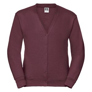 Russell R273M - Sweatshirt Cardigan Adults Burgundy