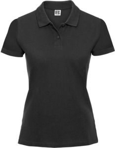 Russell R569F - Classic Cotton Polo Ladies Black