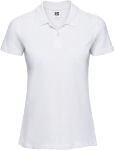 Russell R569F - Classic Cotton Polo Ladies White