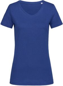 Stedman ST9510 - Sharon Slub V-Neck T-Shirt True Blue
