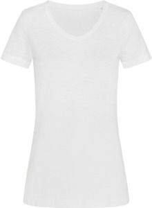 Stedman ST9510 - Sharon Slub V-Neck T-Shirt White