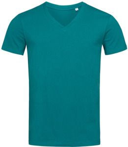 Stedman ST9210 - Green Urban James Organic V-Neck T-Shirt Mens Pacific Blue