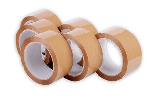 Consumables ZZ4000 - Polyprop Carton Packing Tape 6 Pack Buff
