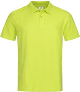 Stedman ST3000 - Classic Cotton Polo Mens 170gm Bright Lime