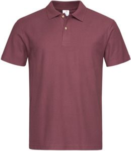 Stedman ST3000 - Classic Cotton Polo Mens 170gm Burgundy Red