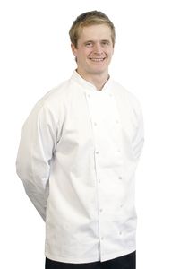BonChef B101 - Danny Long Sleeve Chef Jacket Unisex White