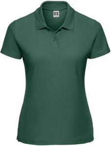 Russell R539F - Classic PolyCotton Ladies Polo 215gm Bottle Green