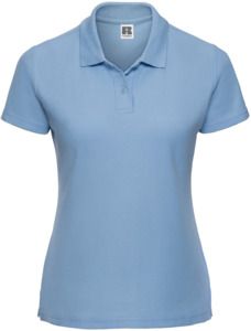 Russell R539F - Classic PolyCotton Ladies Polo 215gm Sky Blue