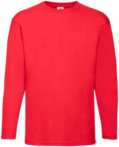Fruit Of The Loom F61038 - Long Sleeve Valueweight Red