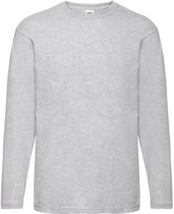 Fruit Of The Loom F61038 - Long Sleeve Valueweight Heather Grey