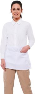 Absolute Apparel AA76 - Waist Apron With Pocket White