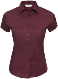 Russell Collection R947F - Easy Care Fitted Short Sleeve Shirt Ladies Port
