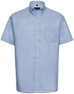 Russell Collection R933M - Mens Oxford Shirt Short Sleeve 135gm Oxford Blue