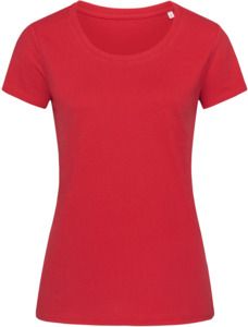Stedman ST9300 - Green Urban Janet Organic Crew Neck T-Shirt Ladies Pepper Red