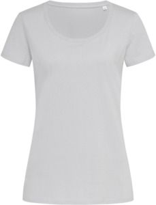 Stedman ST9300 - Green Urban Janet Organic Crew Neck T-Shirt Ladies Soft Grey