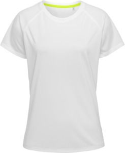 Stedman ST8500 - Sports Raglan Mesh Ladies T-Shirt White