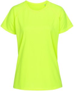Stedman ST8500 - Sports Raglan Mesh Ladies T-Shirt Cyber Yellow