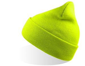 Atlantis ACWIND - Wind Beanie With Turn Up Double Skin Yellow